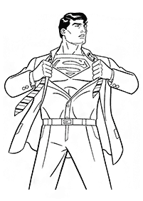 Páginas de Superman para colorear– Página 5