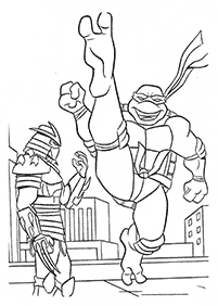 Páginas de las Tortugas Ninja para colorear– Página 22