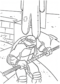 Páginas de las Tortugas Ninja para colorear– Página 3