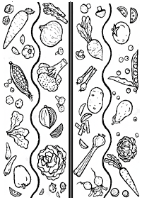 Páginas de vegetales para colorear– página 92