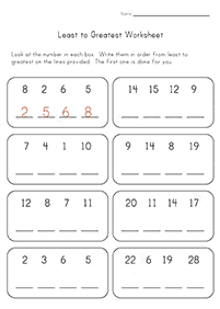 कम ज्यादा - वर्कशीट (कार्यपत्रक) 14
