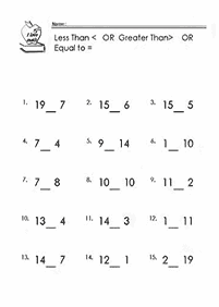 कम ज्यादा - वर्कशीट (कार्यपत्रक) 25
