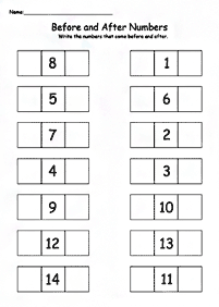 अंक छोड़ के गिनती - वर्कशीट (कार्यपत्रक) 103