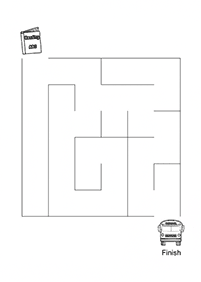 बच्चों के लिए आसान भूलभुलैया - वर्कशीट (कार्यपत्रक) 61