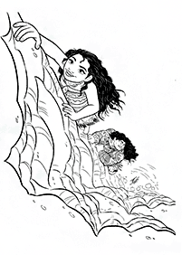 मोआना के रंग पृष्ठ - पृष्ठ 9