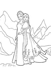 アナと雪の女王塗り絵 - 16