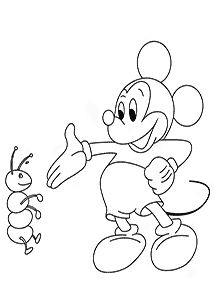 ミッキーマウスの塗り絵 - 135