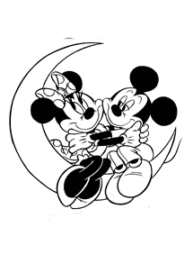 ミッキーマウスの塗り絵 - 2ページ目