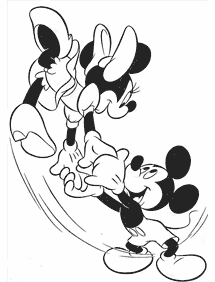 ミッキーマウスの塗り絵 - 22