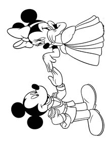 ミッキーマウスの塗り絵 - 6ページ目