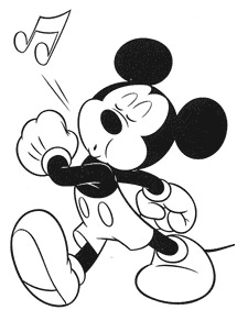 ミッキーマウスの塗り絵 - 60