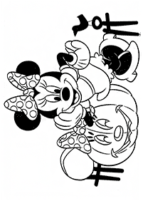 ミニーマウスの塗り絵 - 36