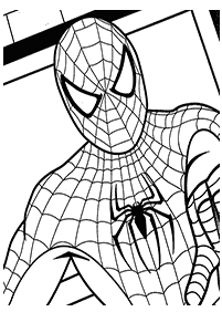 スパイダーマンの塗り絵 - 2ページ目