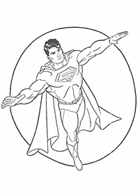 スーパーマンの塗り絵 - 27