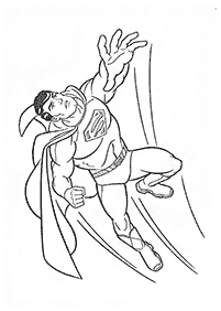 スーパーマンの塗り絵 - 3ページ目