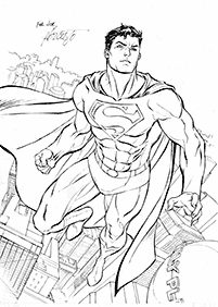 スーパーマンの塗り絵 - 55