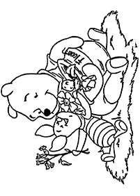 くまのプーさんの塗り絵- 22