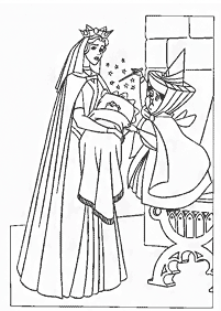 睡眠の美しさ(オーロラ)の塗り絵- 17
