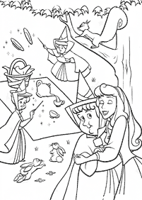 睡眠の美しさ(オーロラ)の塗り絵- 23