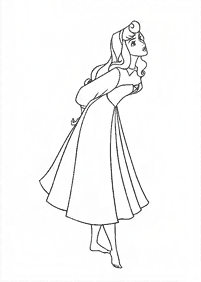 睡眠の美しさ(オーロラ)の塗り絵- 28