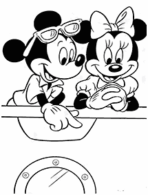 ミッキーマウスの塗り絵 - 105