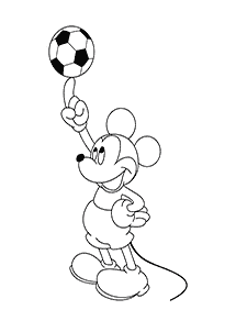 ミッキーマウスの塗り絵 - 127