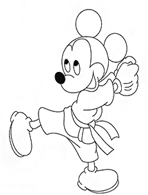 ミッキーマウスの塗り絵 - 131