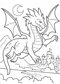 ドラゴンの塗り絵 - 10ページ目