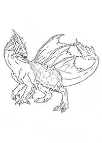 ドラゴンの塗り絵 - 18