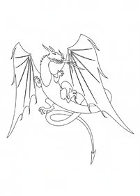 ドラゴンの塗り絵 - 7ページ目