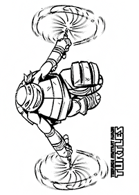 ニンジャ・タートルズの塗り絵 - 14