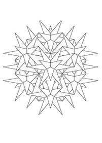シンプルなマンダラの塗り絵 - 20