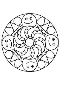 塗り絵するマンダラの花 - 2ページ目