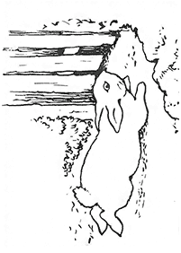 ウサギの塗り絵 - 28