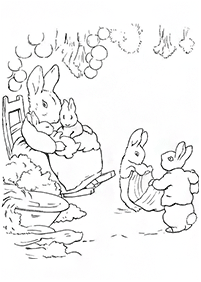 ウサギの塗り絵 - 81