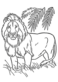 ライオンの塗り絵 - 10ページ目