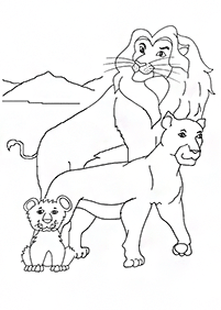 ライオンの塗り絵 - 56