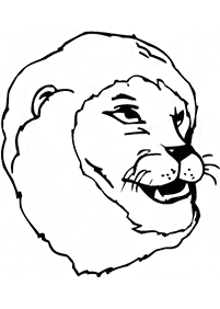 ライオンの塗り絵 - 73