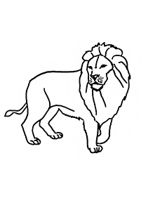 ライオンの塗り絵 - 86