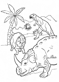 恐竜の塗り絵 - 9ページ目