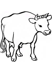 牛の塗り絵 - 10