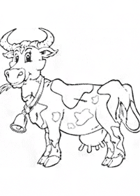 牛の塗り絵 - 43