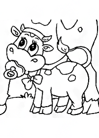 牛の塗り絵 - 47
