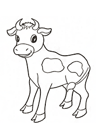 牛の塗り絵 - 51