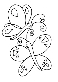 蝶の塗り絵 - 10