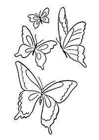 蝶の塗り絵 - 18