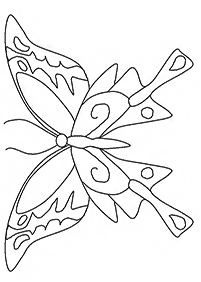 蝶の塗り絵 - 36