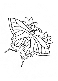蝶の塗り絵 - 54