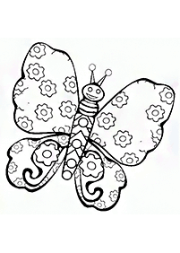 蝶の塗り絵 - 59