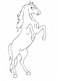 馬の塗り絵 - 24